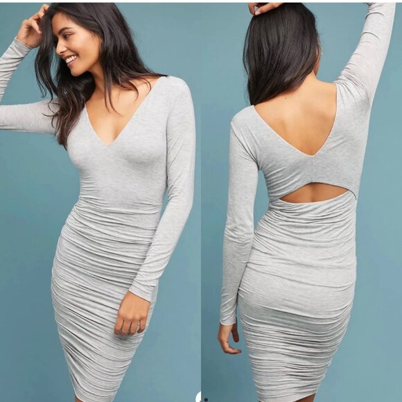 Bailey 44 Go The Distance Black Ruched Bodycon Dress M NWT LBD Tummy Smoothing - Picture 8 of 8